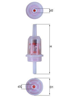 Mahle KL23 Kraftstofffilter