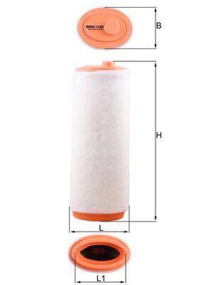 Mahle LX823 Luftfilter