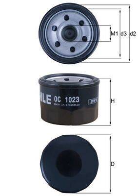 Mahle OC1023 Ölfilter