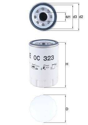 Mahle OC323 Ölfilter