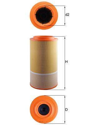 Mahle LX1024 Luftfilter