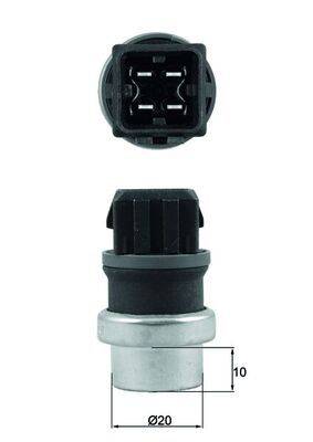 Mahle TSE24 Sensor, Kühlmitteltemperatur