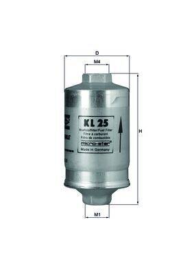 Mahle KL25 Kraftstofffilter