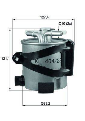 Mahle KLH44/25 Kraftstofffilter
