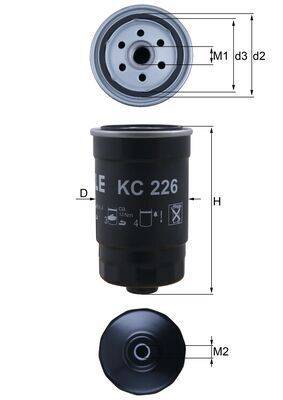 Mahle KC226 Kraftstofffilter