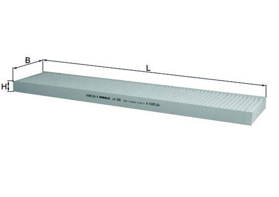 Mahle LA226 Filter, Innenraumluft