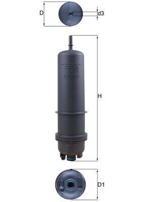 Mahle KL872/7 Kraftstofffilter