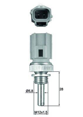 Mahle TSE27 Sensor, Kühlmitteltemperatur