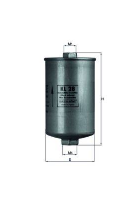Mahle KL28 Kraftstofffilter