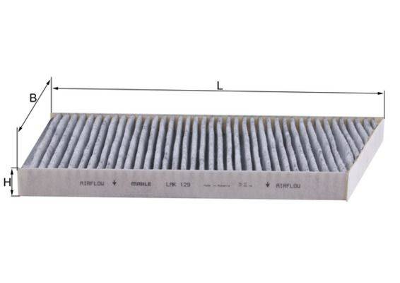 Mahle LAK129 Filter, Innenraumluft