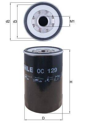 Mahle OC129 Ölfilter