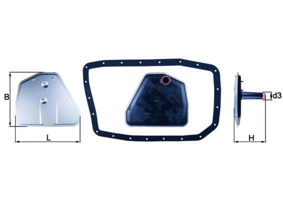 Mahle HX162D Hydraulikfilter, Automatikgetriebe