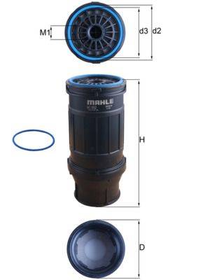 Mahle KC652D Kraftstofffilter