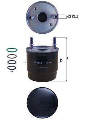 Mahle KL1002D Kraftstofffilter