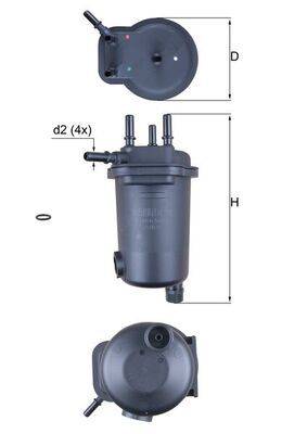 Mahle KL632D Kraftstofffilter