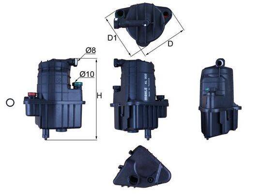 Mahle KL832D Kraftstofffilter