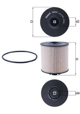 Mahle KX67/2D Kraftstofffilter