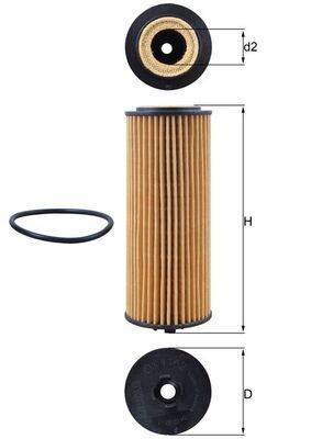 Mahle OX1162D Ölfilter