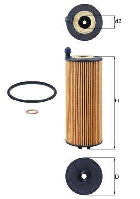 Mahle OX1302D Ölfilter