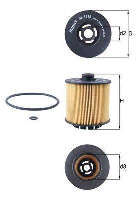 Mahle OX1312D Ölfilter