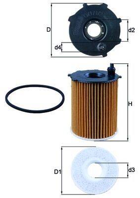 Mahle OX171/2D Ölfilter