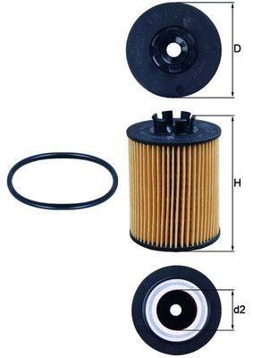 Mahle OX173/2D Ölfilter