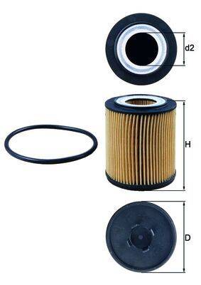 Mahle OX182D Ölfilter