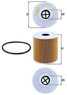 Mahle OX339/2D Ölfilter