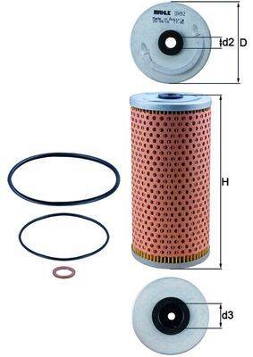 Mahle OX92D Ölfilter