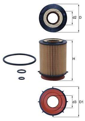 Mahle OX982D Ölfilter