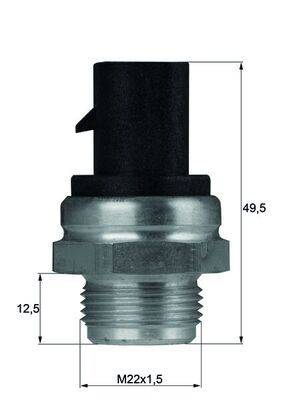 Mahle TSW12D Temperaturschalter, Kühlerlüfter