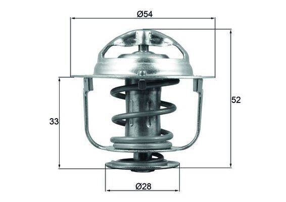 Mahle TX17682D Thermostat, Kühlmittel