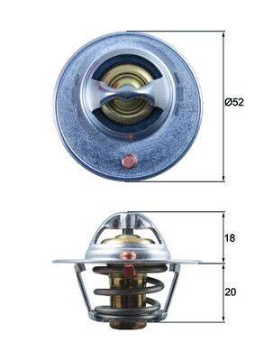 Mahle TX18582D Thermostat, Kühlmittel