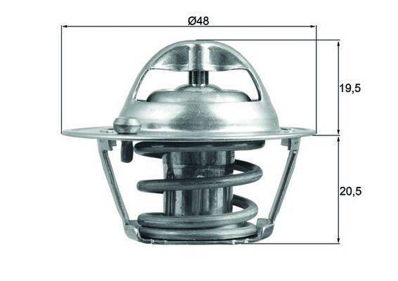 Mahle TX20482D Thermostat, Kühlmittel