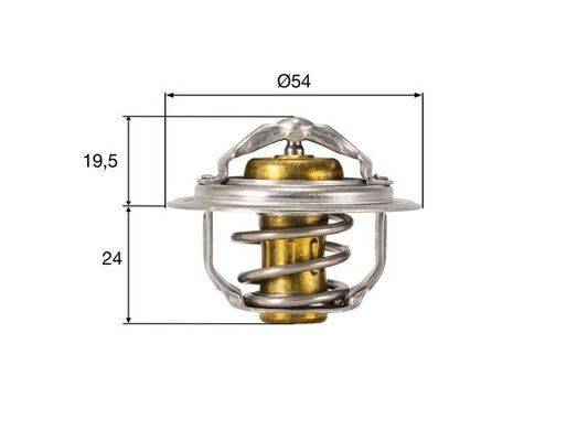 Mahle TX21282D Thermostat, Kühlmittel