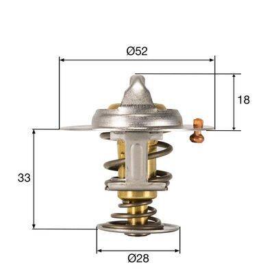 Mahle TX32792D Thermostat, Kühlmittel