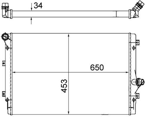 Mahle CR1539002S Kühler, Motorkühlung