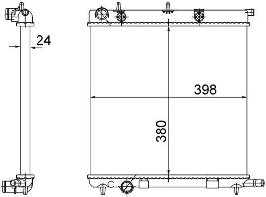 Mahle CR556002S Kühler, Motorkühlung