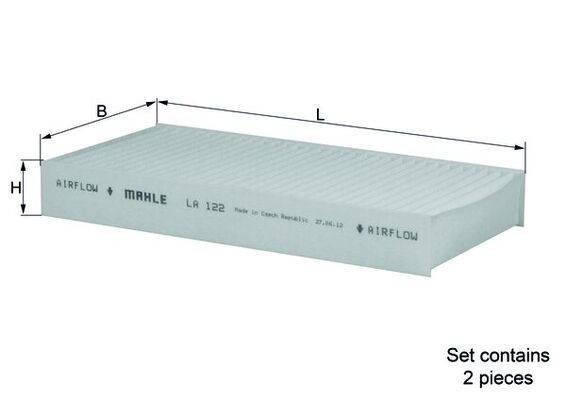 Mahle LA122/S Filter, Innenraumluft