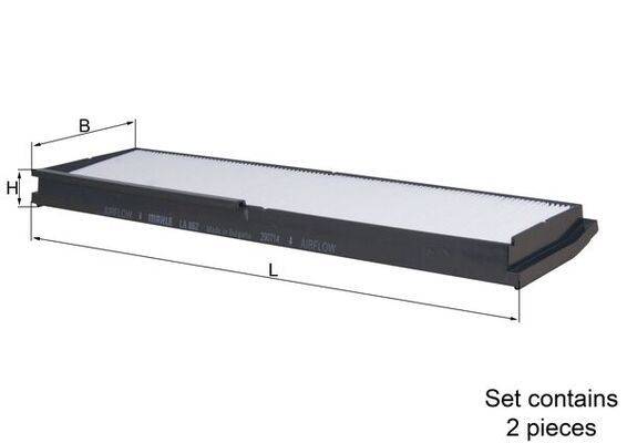 Mahle LA862/S Filter, Innenraumluft