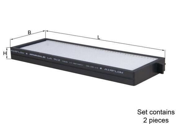Mahle LA912/S Filter, Innenraumluft