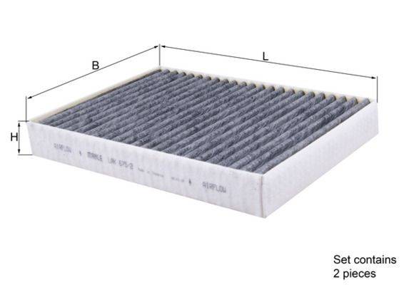 Mahle LAK675/2/S Filter, Innenraumluft