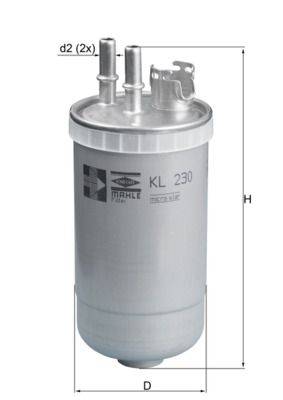 Mahle KL230 Kraftstofffilter
