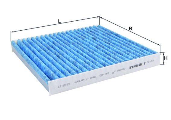Mahle LAO430 Filter, Innenraumluft