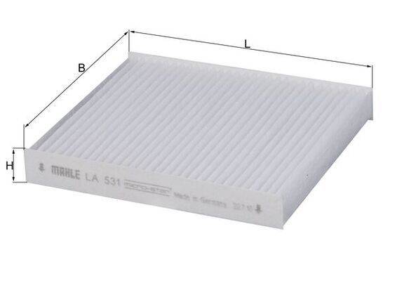 Mahle LA531 Filter, Innenraumluft