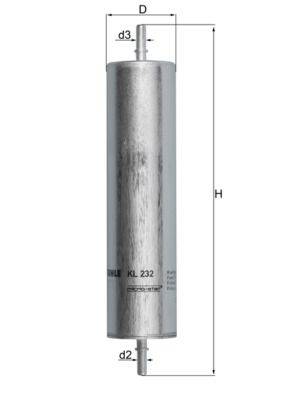 Mahle KL232 Kraftstofffilter