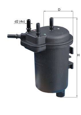 Mahle KL432 Kraftstofffilter