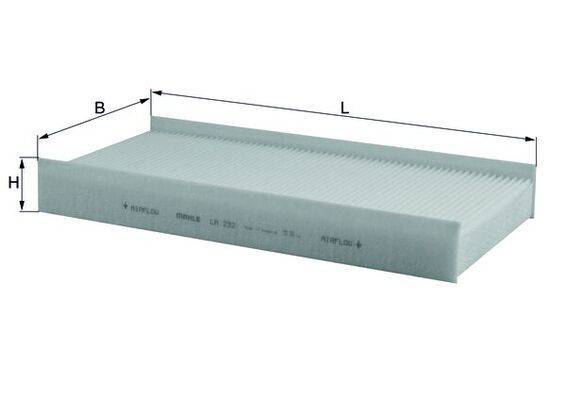 Mahle LA232 Filter, Innenraumluft