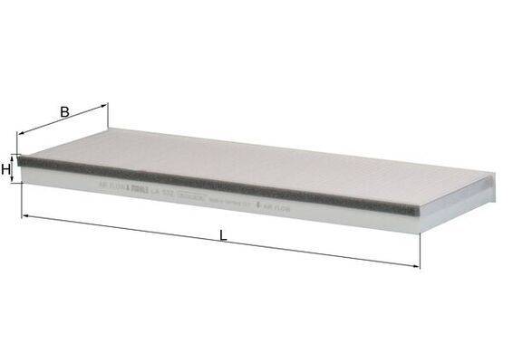 Mahle LA532 Filter, Innenraumluft