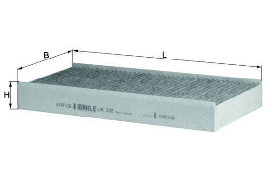 Mahle LAK232 Filter, Innenraumluft